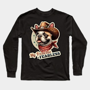 Cowboy french bulldog Long Sleeve T-Shirt